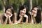 Free Girlfriends In The Park Royalty Free Stock Images - 8434099