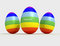 Free Peace Easter Eggs Royalty Free Stock Photo - 8435685
