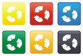 Free Recycle Web Button Stock Image - 8444041