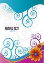 Free Abstract Floral Template With Place For Your Text Royalty Free Stock Image - 8444606