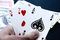Free Playing Cards In His Hand Stock Photos - 8442803