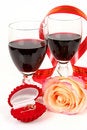 Free Wine And Ring Royalty Free Stock Images - 8450519