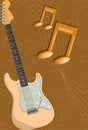 Free Guitar And Notes Stock Photo - 8453080