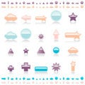 Free Speech Bubbles And Buttons Royalty Free Stock Photo - 8466755