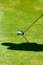 Free Golfer S Shadow While Preparing To Put Stock Images - 8464814