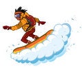 Free Snowboarder Isolation Royalty Free Stock Photos - 8473048