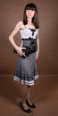 Free Graceful Girl With A Bag Royalty Free Stock Image - 8474246