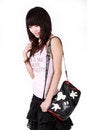 Free Asian Girl With Handbag Stock Photos - 8477343