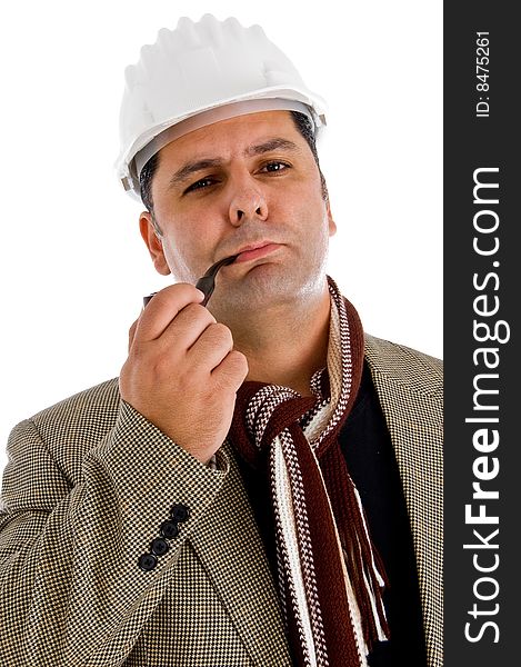 1 Adult Architect Tobacco Pipe Free Stock Photos StockFreeImages