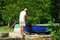 Free Man Reparing Boat Royalty Free Stock Photography - 8478667