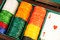 Free Casino Chips And Playing Cards Stock Images - 8488004