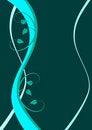 Free Cyan Floral Background Illustration Stock Photos - 8495563