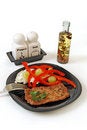 Free Pork Chop With Salad Stock Photo - 8496660