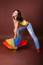 Free The Young Beautiful Girl During Active Leisure Royalty Free Stock Photography - 8498247