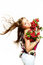Free Beautiful Woman With Flowers Royalty Free Stock Photography - 8496117