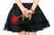 Free Girl S Back And Rose Royalty Free Stock Photos - 8498318