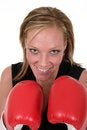 Free Beautiful Business Woman In Boxing Gloves 5 Royalty Free Stock Photos - 850058