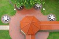 Free Top View Of Pavillion Royalty Free Stock Photography - 857017