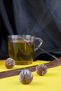 Free Aromatic Stick And Green Tea Stock Image - 8501311