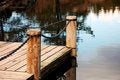 Free Dock On Reflective Pond Royalty Free Stock Photo - 8501755