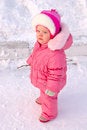 Free Pretty Little Girl In Winter Outerwear. Stock Photo - 8505540