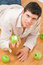 Free Man Eating Apples Stock Images - 8506634