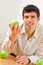 Free Man Eating Apples Royalty Free Stock Images - 8506709