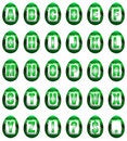 Free Easter Egg Font - Green Royalty Free Stock Image - 8519116