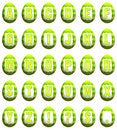 Free Easter Egg Font - Lime Green Royalty Free Stock Photo - 8519145