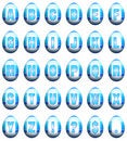 Free Easter Egg Font - Blue Stock Photo - 8519150