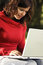 Free Girl With Laptop Stock Image - 8510461