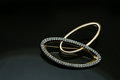Free A Breast-pin With Two Rings Across Royalty Free Stock Photography - 8521057