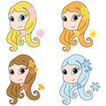 Free Four Seasons Girls Royalty Free Stock Images - 8521839