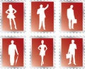 Free Set Syamps - 93B. People Royalty Free Stock Photography - 8529957
