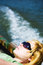Free Woman Relaxing On Boat Stock Images - 8529124