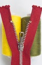 Free Two Sewing Spools With A Zipper Stock Images - 8535694