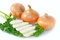 Free Three Onions With Parsley Royalty Free Stock Photos - 8534578
