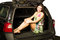 Free Girl And Car Royalty Free Stock Images - 8545409