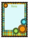 Free Spring Menu Template Royalty Free Stock Images - 8551389