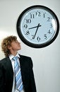 Free Businessman And Clock Royalty Free Stock Photos - 8556608