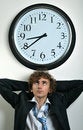 Free Businessman And Clock Royalty Free Stock Image - 8556616