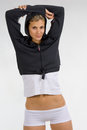 Free Slim Athletic Blond Wearing Sport Clothing Stock Images - 8556844