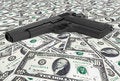 Free US Dollars With Gun Stock Images - 8557894