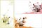 Free Bouquets. Backgrounds For Three Cards Royalty Free Stock Images - 8563629