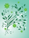 Free The Background Of Flowers And Leaves Royalty Free Stock Photography - 8570917