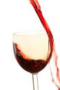 Free Pour The Wine Into The Glass On A White Background Stock Photo - 8573410