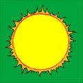 Free Drawn Sun Royalty Free Stock Photos - 8586438