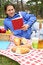 Free Young Caucasian Male Reading Book Outdoor Stock Photography - 8588872