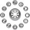 Free Set Buttons - 99_A. Arrows Royalty Free Stock Photo - 8599735