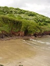Free Beach With Cliff Greenery Stock Photo - 861130
